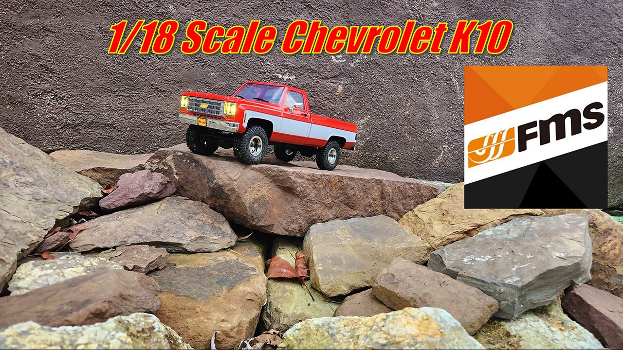 1/18 Scale Chevrolet K10 By FMS Review and Test Run on the new course