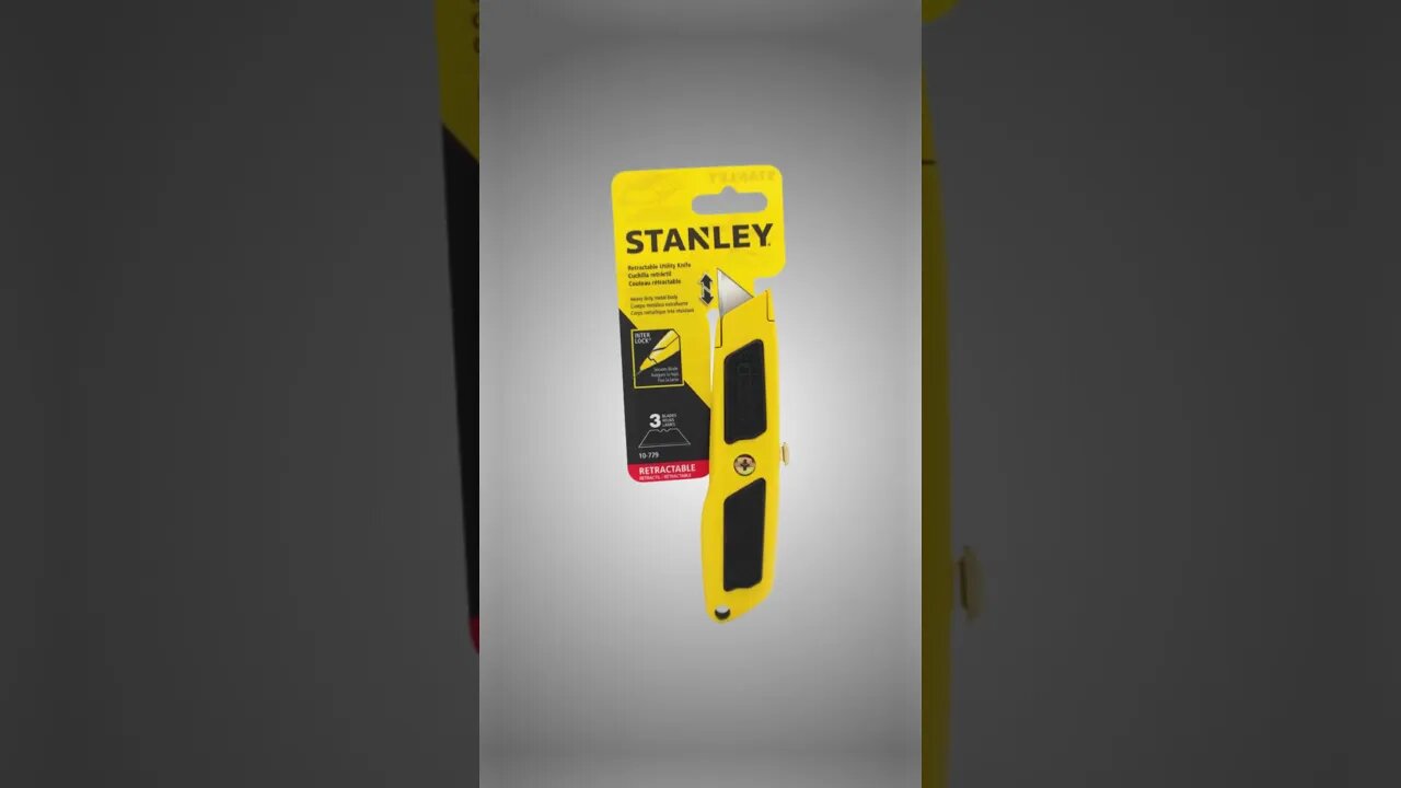 Introducing the Stanley Dynagrip Retractable Blade Utility Knife.