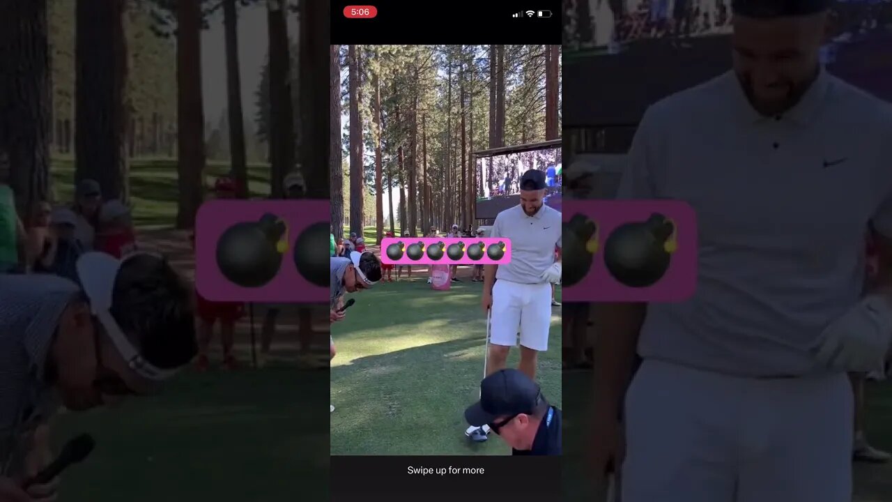 NFL Star Travis Kelce hits bombs at celebrity golf event! #traviskelce #nfl #golf