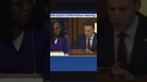 Supreme Court Confirmation Hearing part 2 #shorts