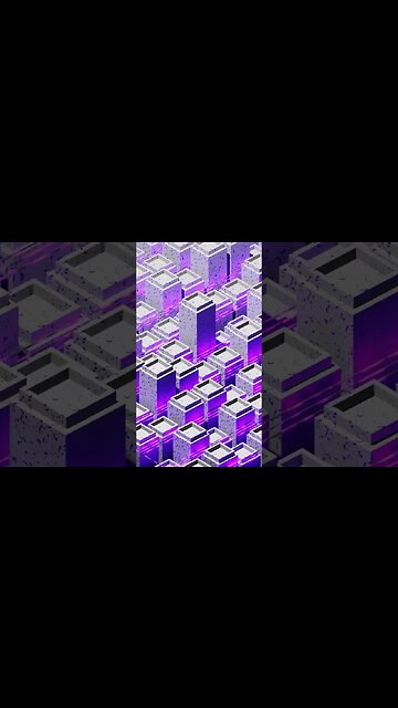Abstract White And Purple Sci Fi Animation Preview | Looping Blender Animation #shorts
