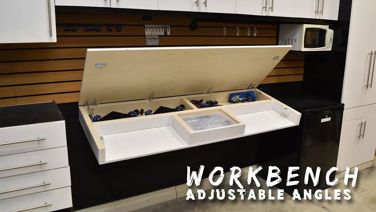 DIY Fold down WORKBENCH