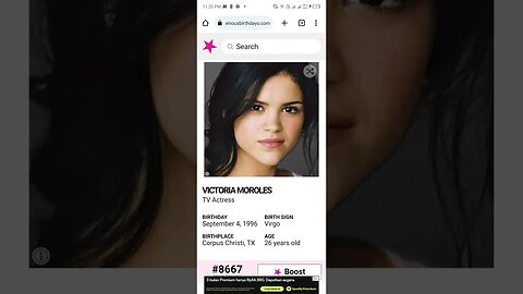 HAPPY 26 BIRTHDAY VICTORIA MOROLES TV Actress