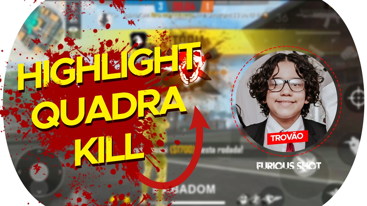 🔥 QUADRA KILL | PRO PLAYER | GARENA FREE FIRE BRASIL 🔥 #24