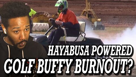 HAYABUSA POWERED GOLF BUGGY BURNOUT | REACTION!!!