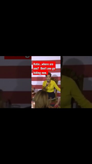 Katie Hobbs is running and well...hiding.