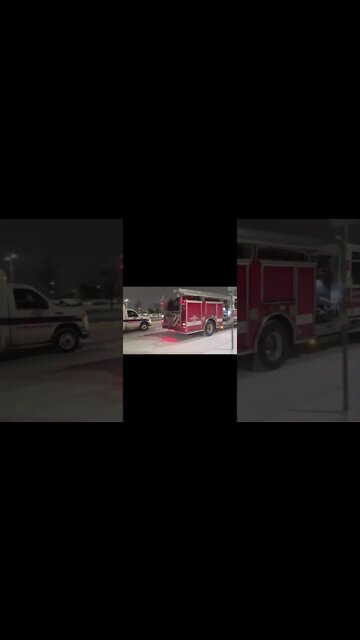 FIRE TRUCK RACING ON AN ICY ROAD! #SHORTS