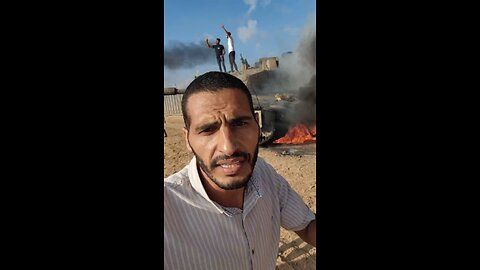 IDF TANK ON FIRE