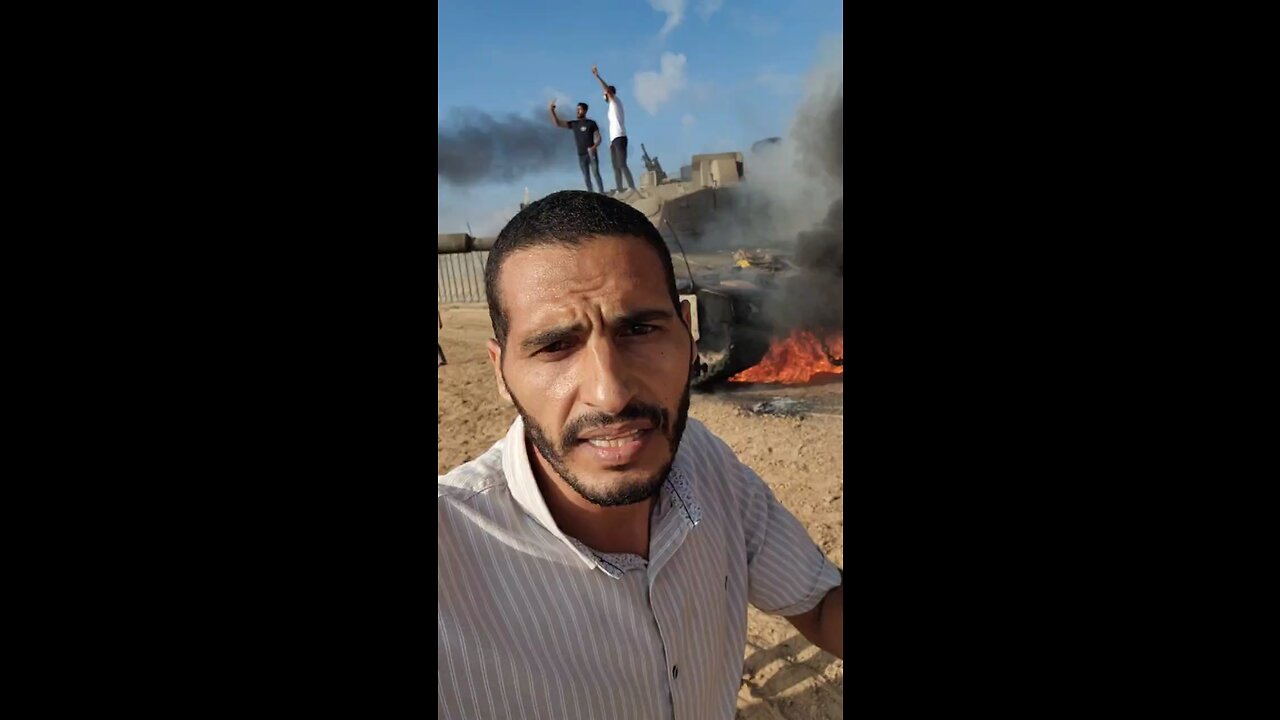 IDF TANK ON FIRE