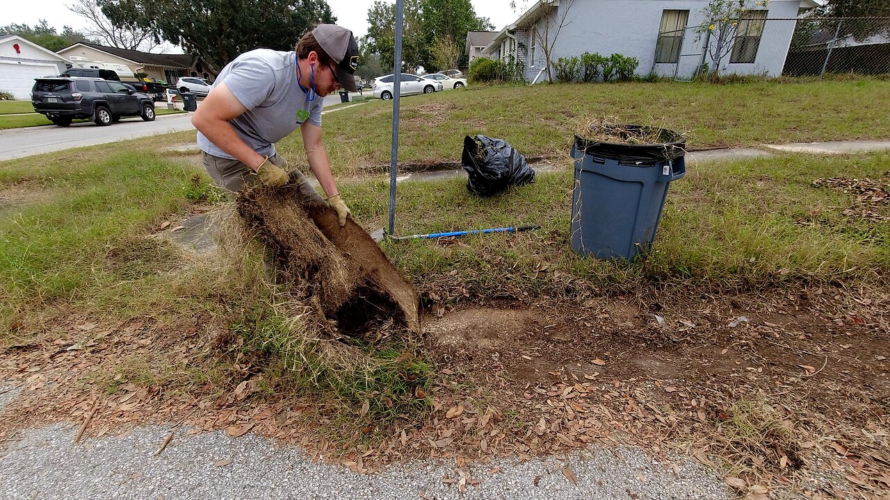 She couldn't BELIEVE there was CURB under here