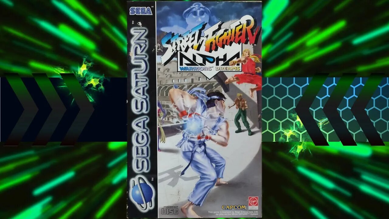 Street Fighter Alpha | Ken playthrough | Sega Saturn | Real hardware