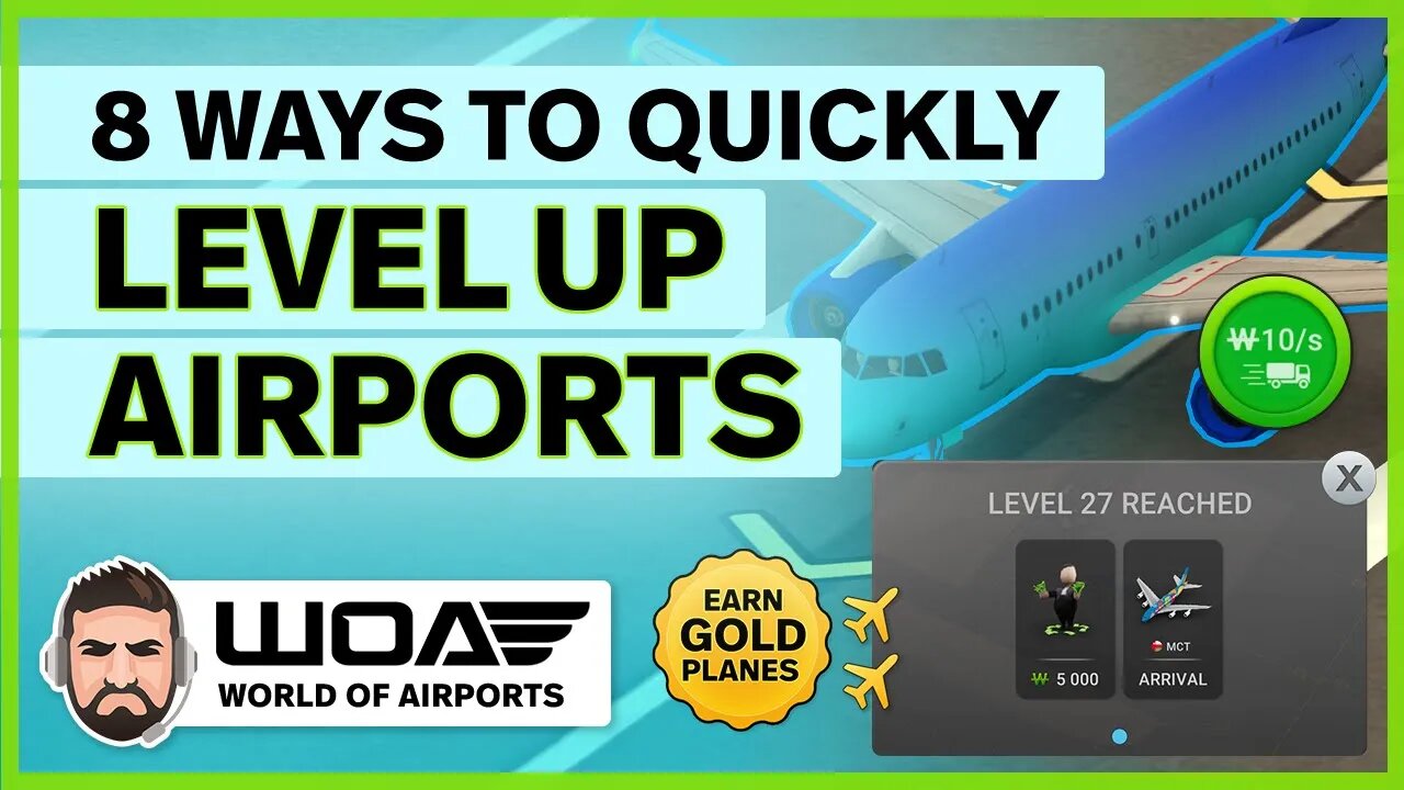 8 Ways to Quickly Level Up in World of Airports - Get Gold Planes Faster