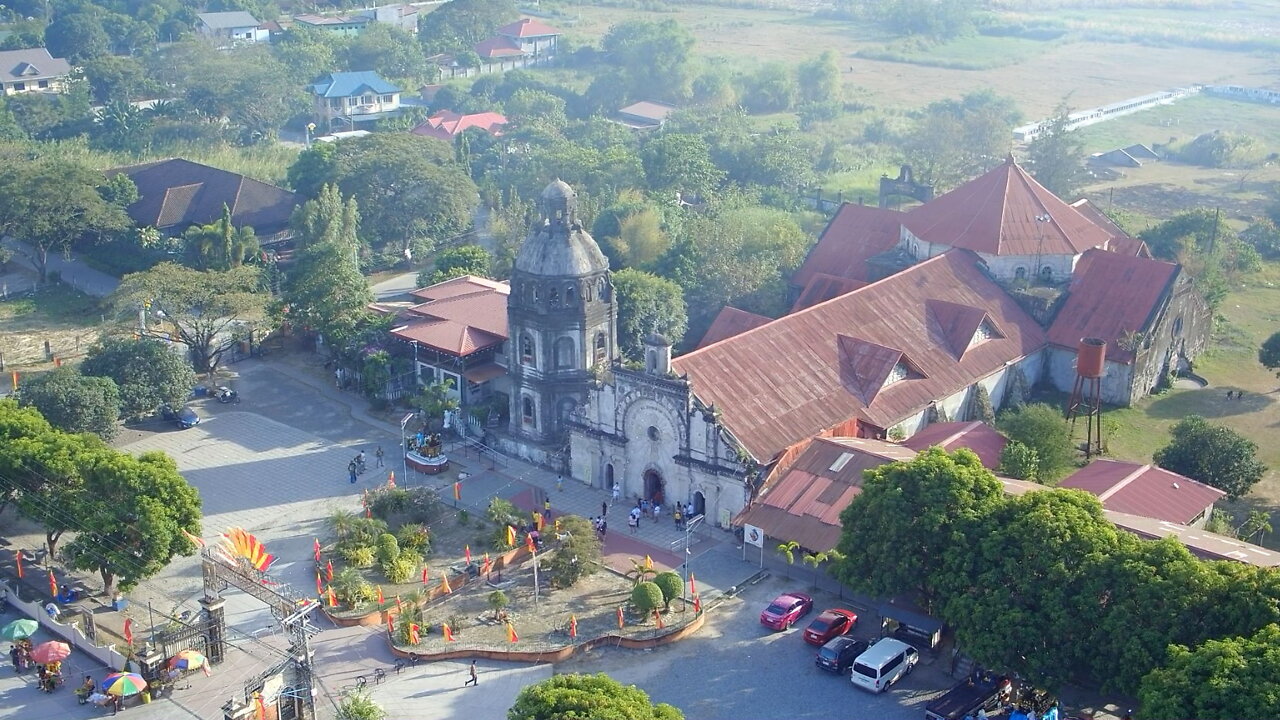 San Guillermo Church in Bacolor (Gua Gua), Pampanga│ The ash covered church