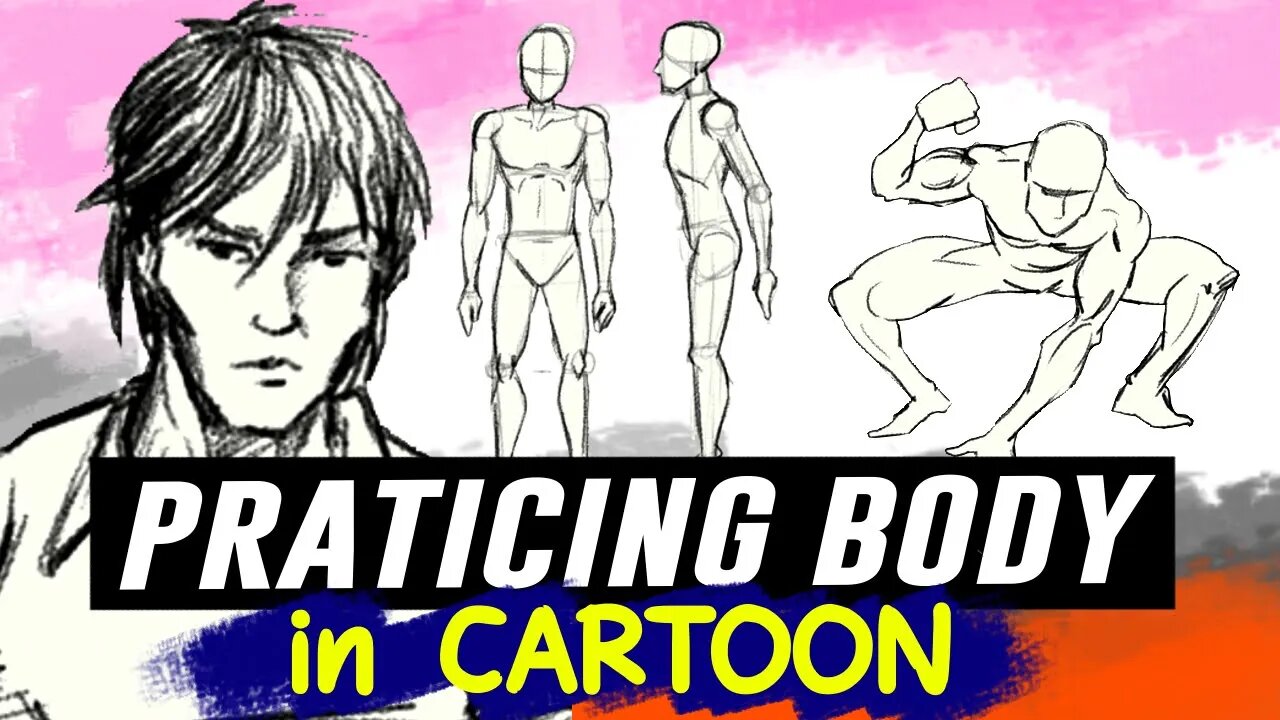 PRACTICING BODY IN CARTOON