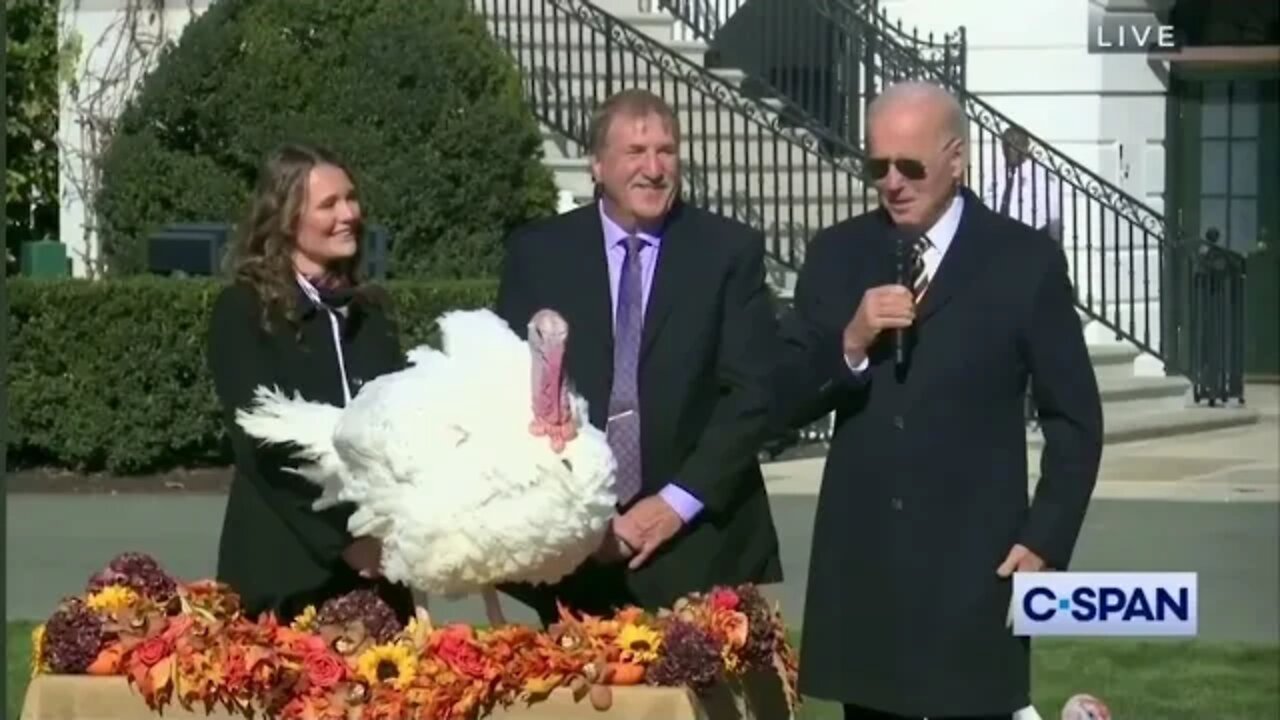 WHO DO YOU THINK DID A BETTER JOB at the Great Tradition of the Turkey Pardon? TRUMP or BIDEN?