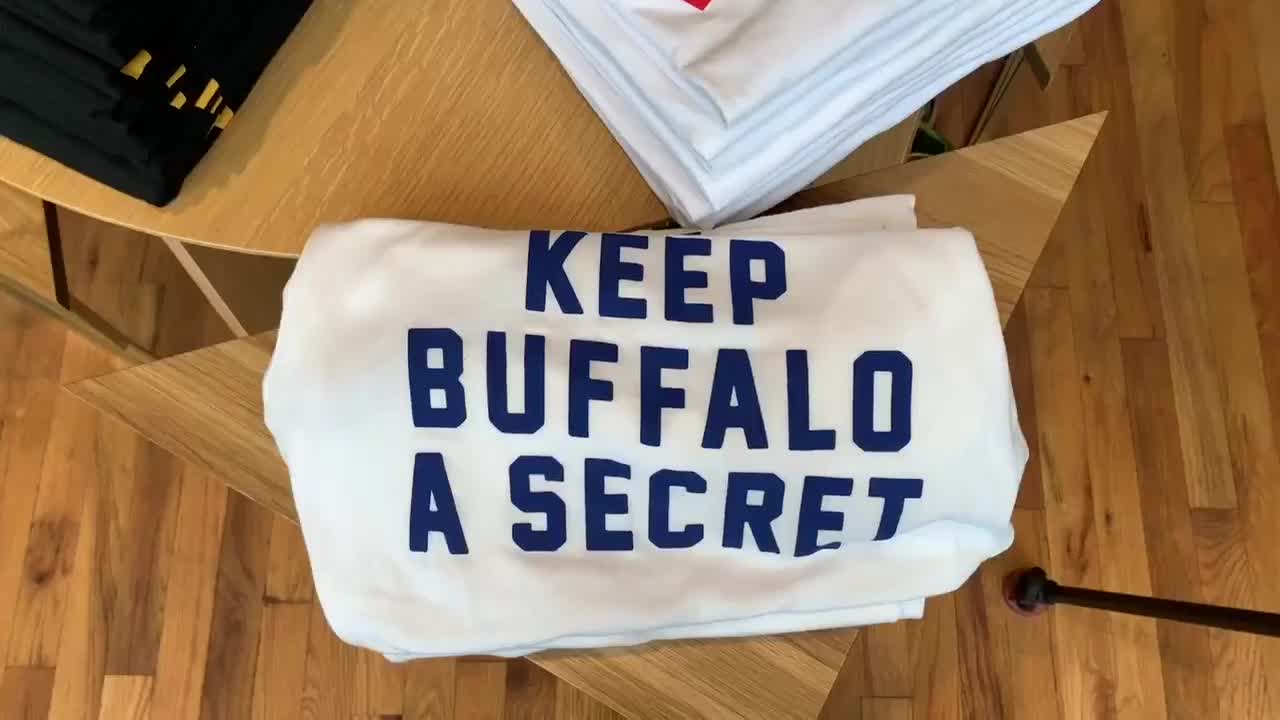 "Keep Buffalo A Secret" Mural Pops on Main Street