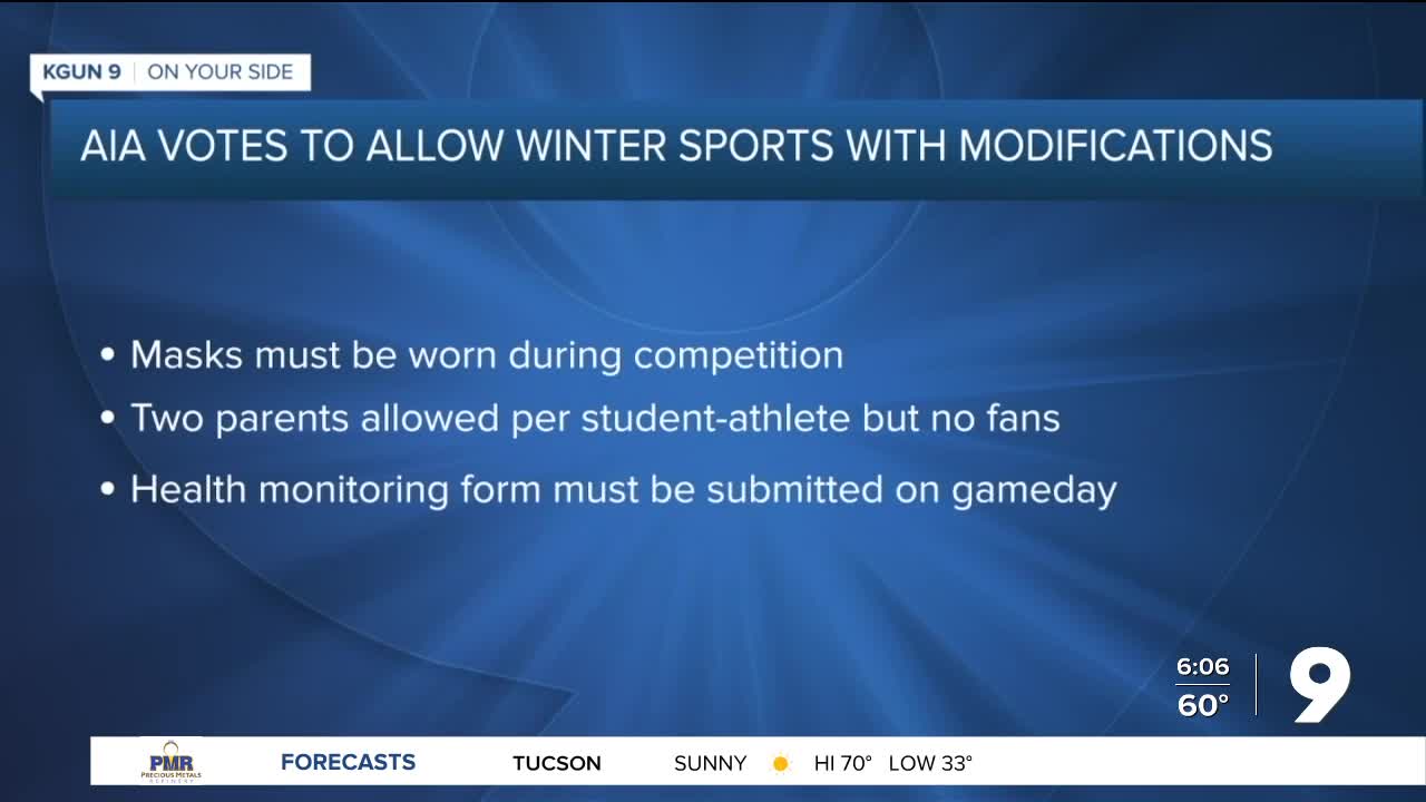 AIA to allow winter sports with modifications