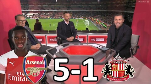 Arsenal VS Sunderland 5-1 Nketiah Post match analysis Nketiah on Fire