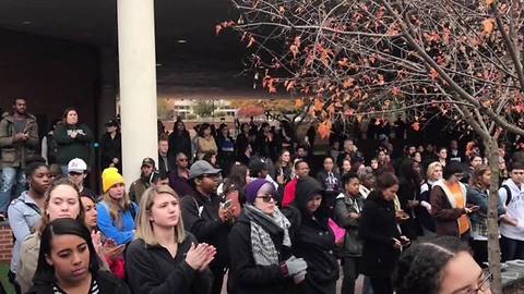 Towson students protest election of Donald Trump