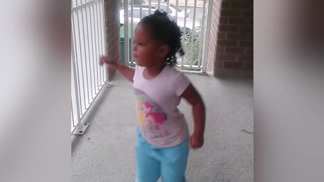 Adorable Girl Loves Dancing