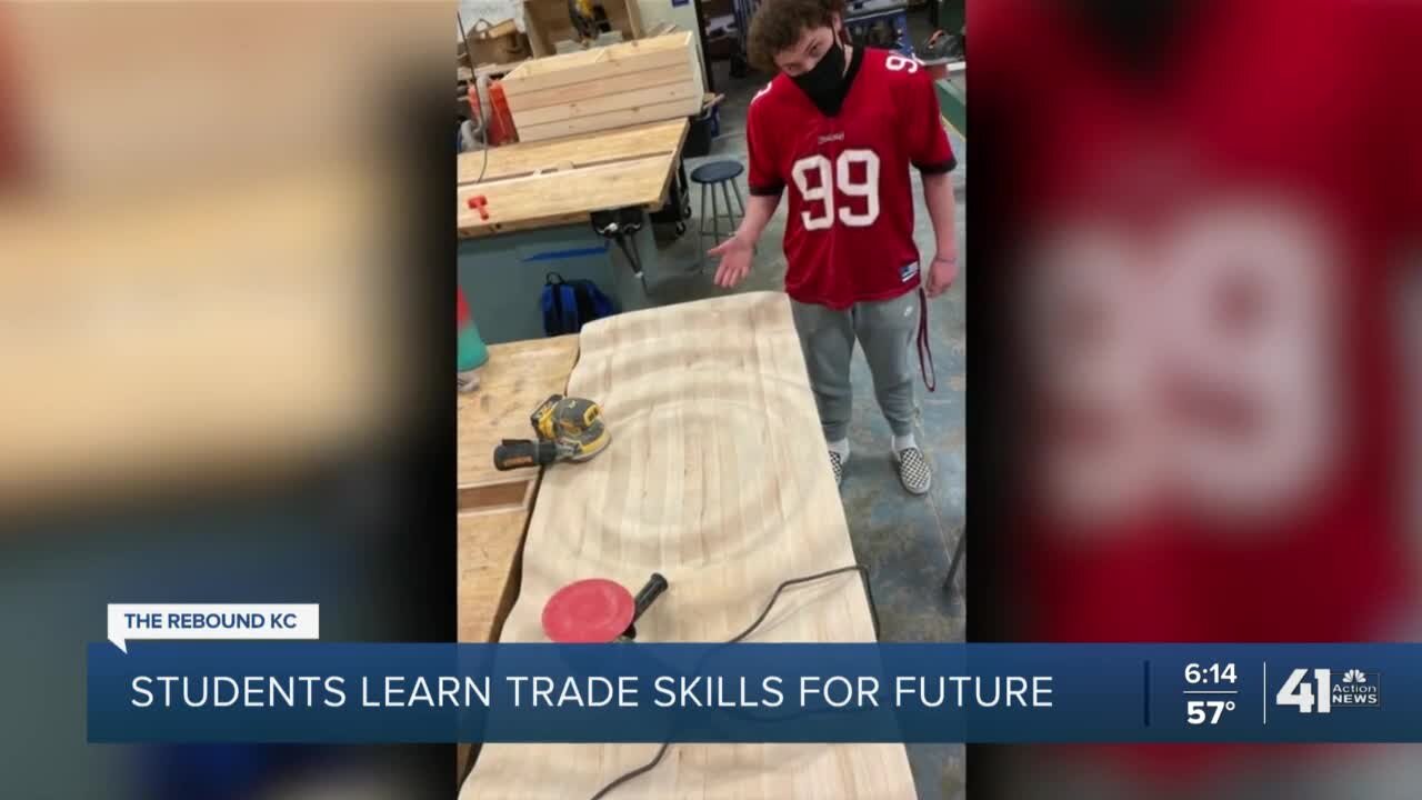 Students learn trade skills for future