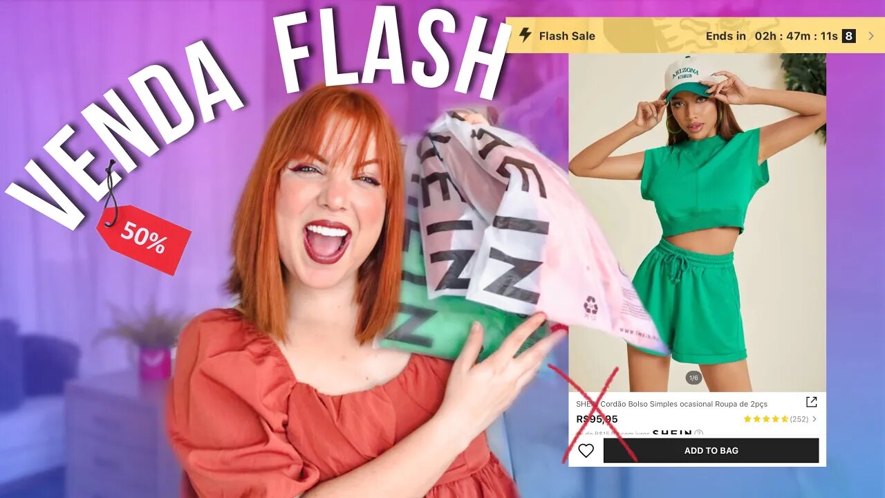 COMPREI NA VENDA FLASH DA SHEIN muito DESCONTO BOM de verdade - 70%, 50% off