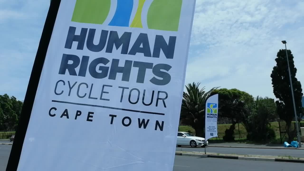 SOUTH AFRICA - Cape Town - 10 November 2019 - The Human Rights Cycle Tour Launch (Video) (BYX)