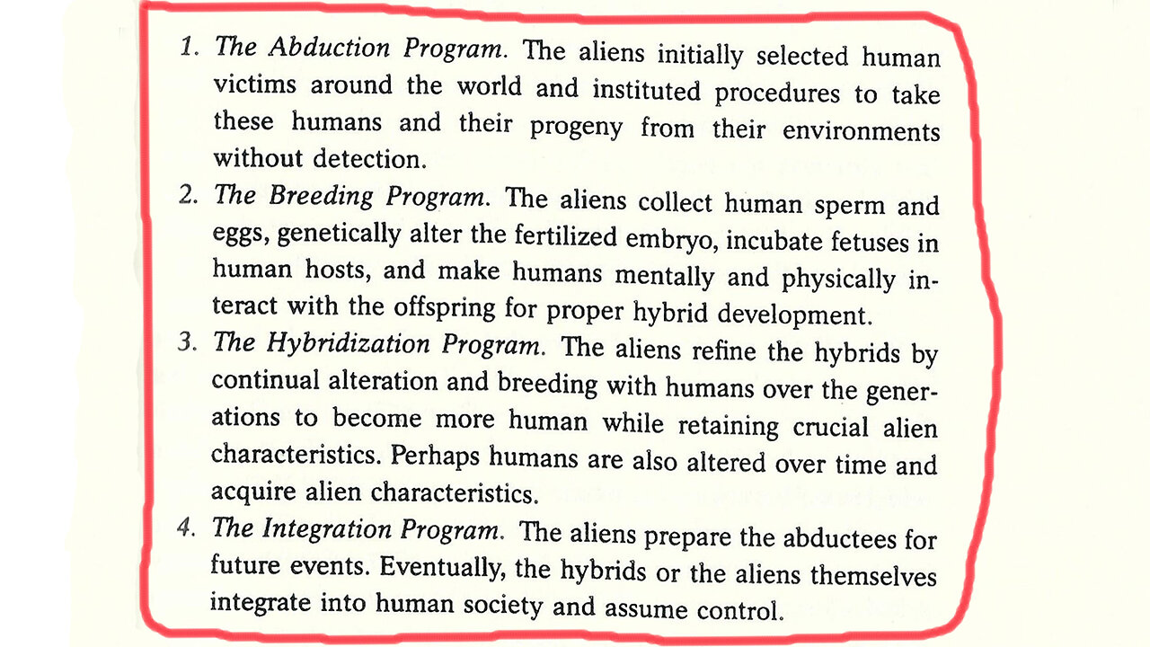 The Alien Agenda