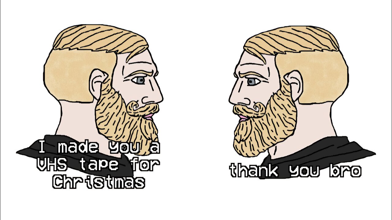 I made a VHS tape for a church friend