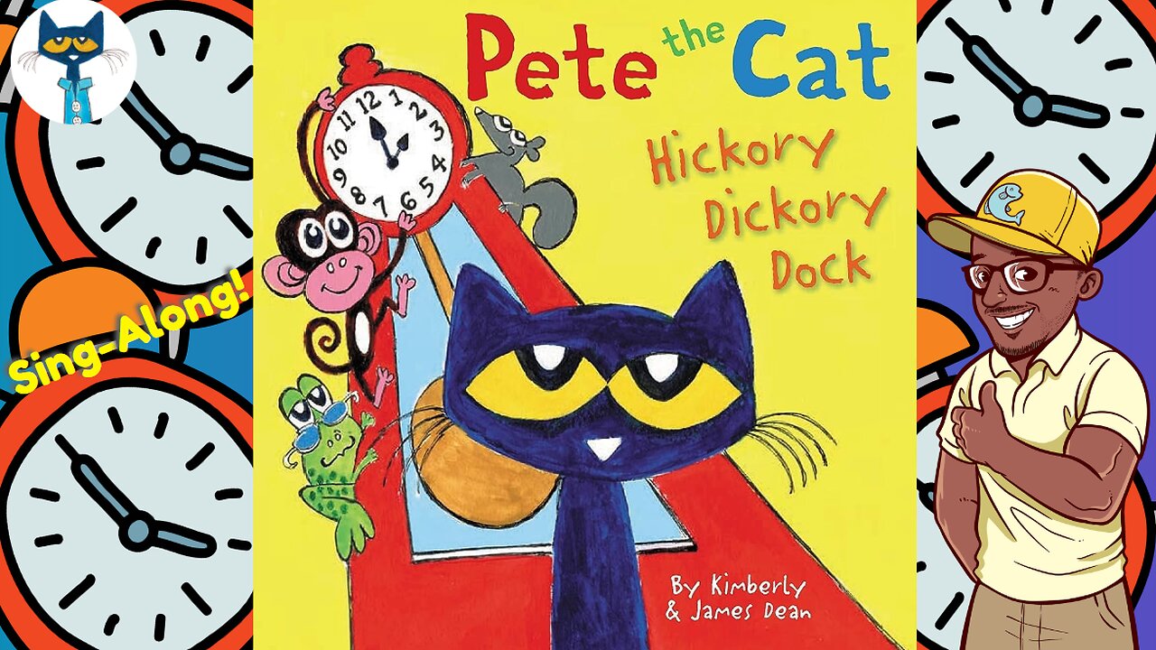 👓Read with Mr. Phishy! |😸Pete The Cat Hickory Dickory Dock!