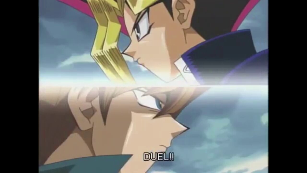 AMV Yugi vs Kaiba Duelist Kingdom reenactment duel (You Jank Duel School)