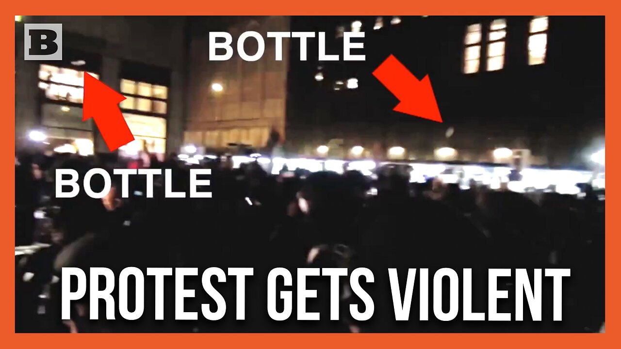 Mostly Peaceful! Bottles, Chair Thrown at NYPD During NYU Anti-Israel Protest