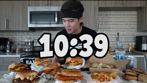 MrBEAST Full menu challenge "Mattstonie Food"
