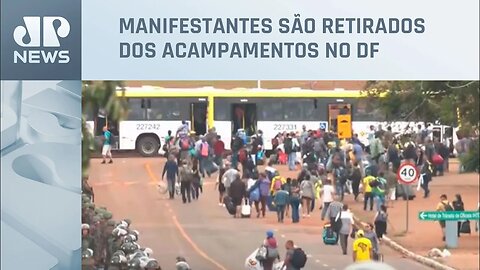 PM e Exército desocupam acampamento no Distrito Federal