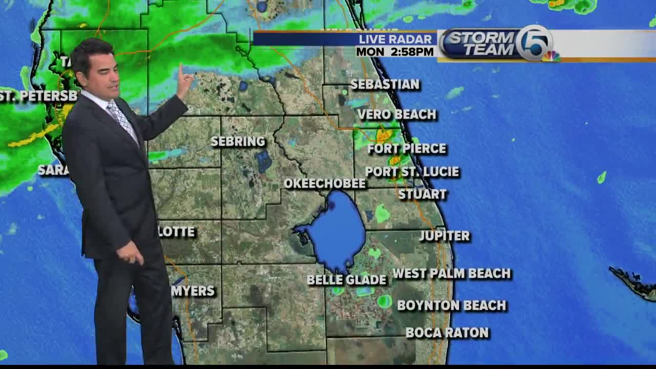 Monday mid-afternoon forecast