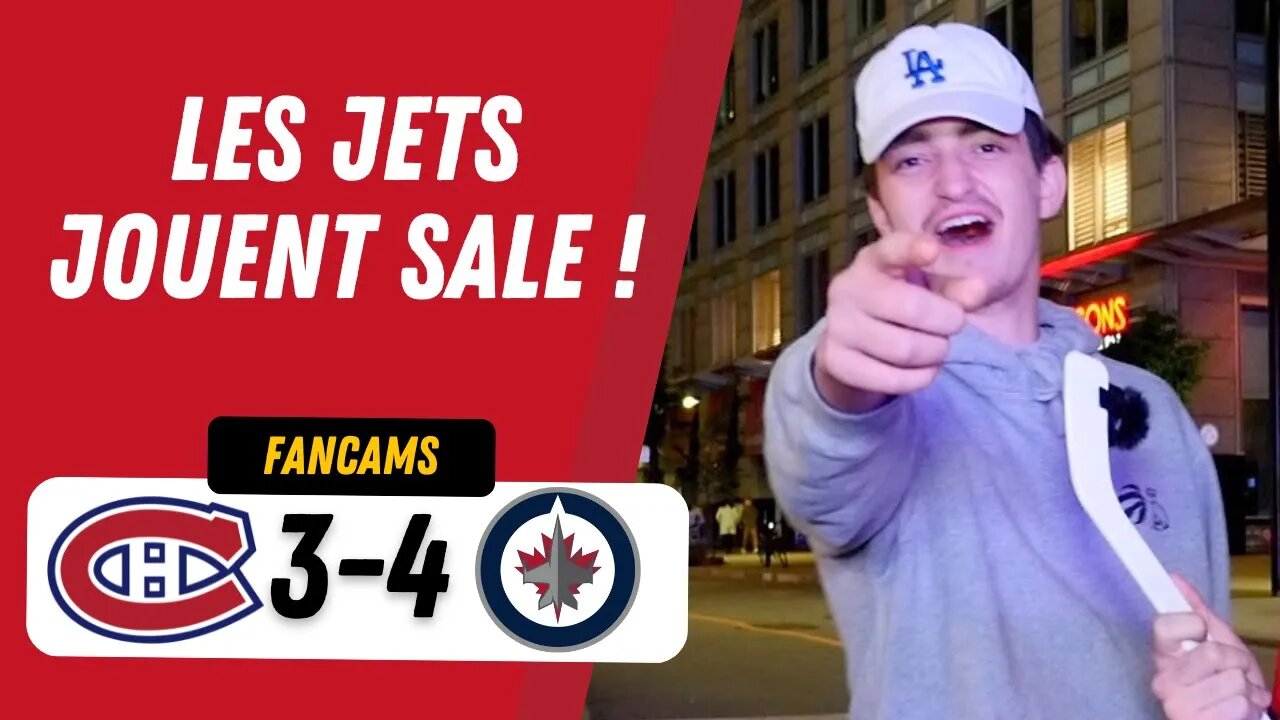 "LES JETS JOUENT SALE!" | MTL 3-4 WPG | FANCAM