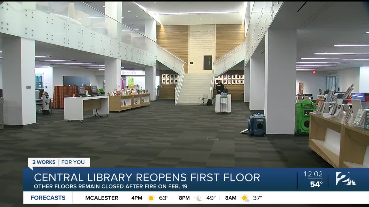 Central Library reopens first floor today