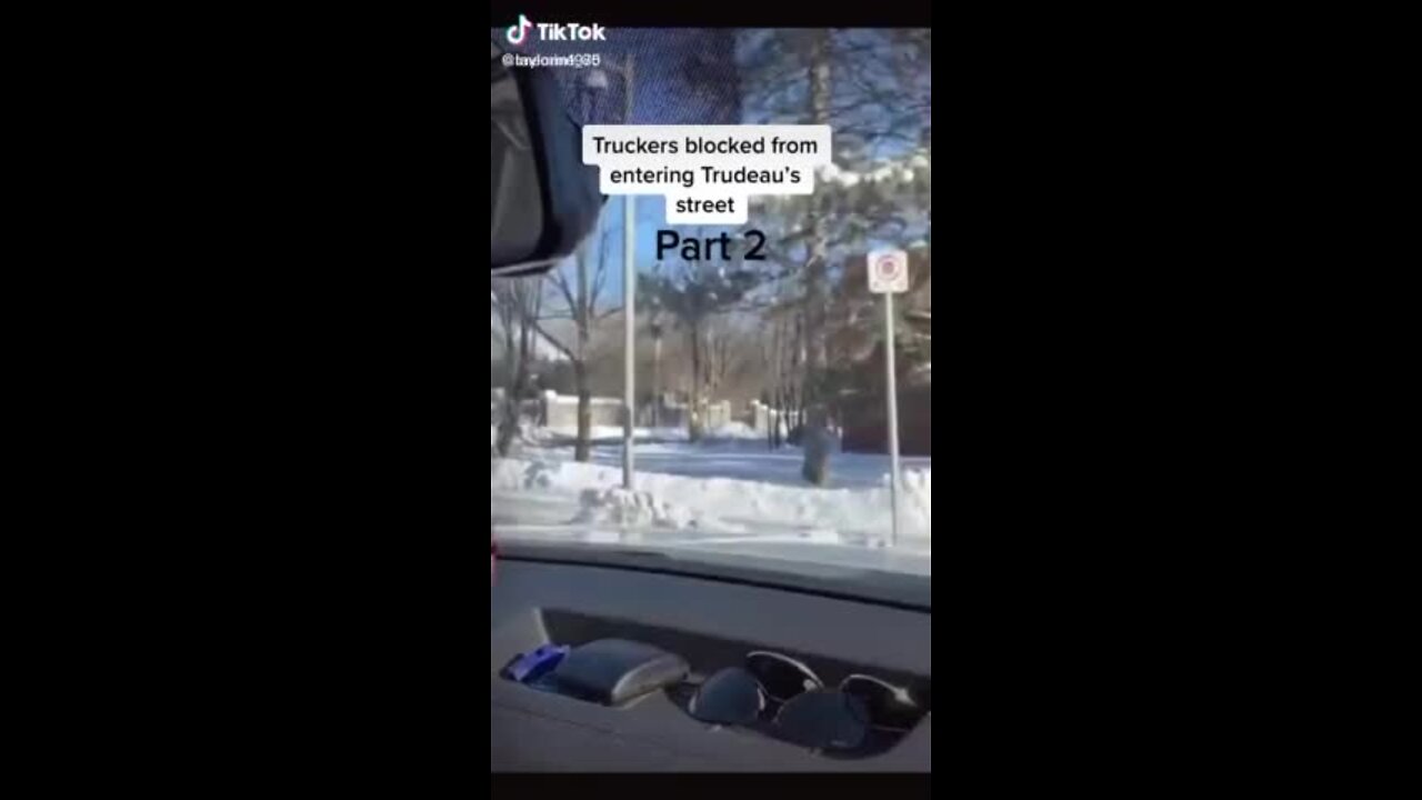 Cops Blocking Driving To Trudeaus Home