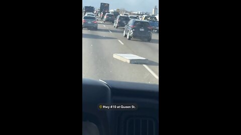 Mattress Falls On Highway 410