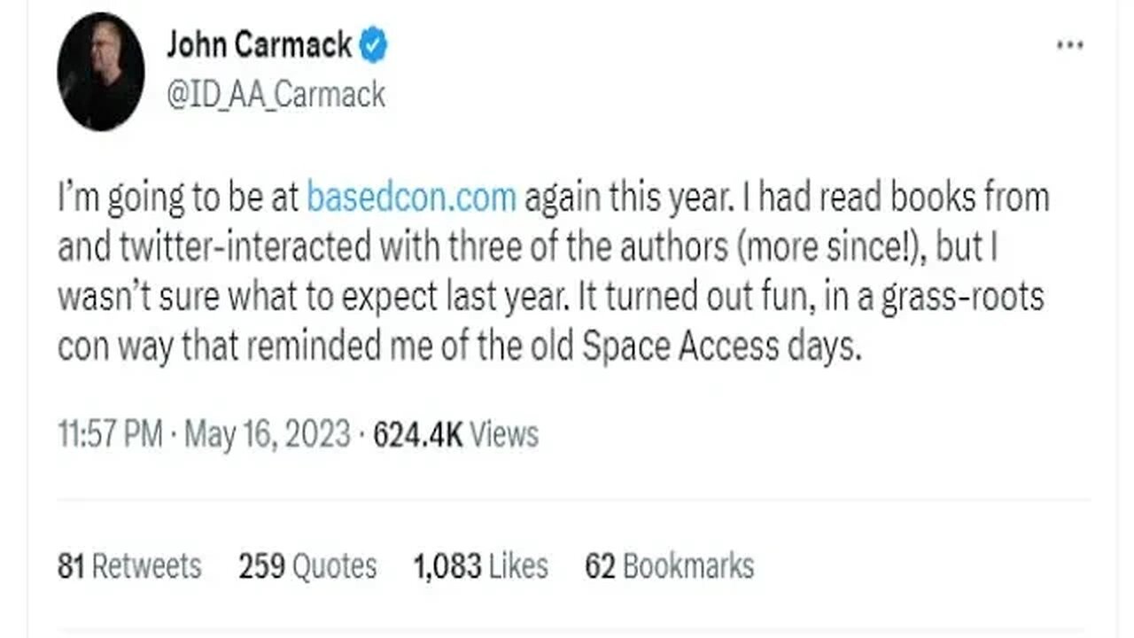 Activists Try To Cancel John Carmack For Attending BasedCon