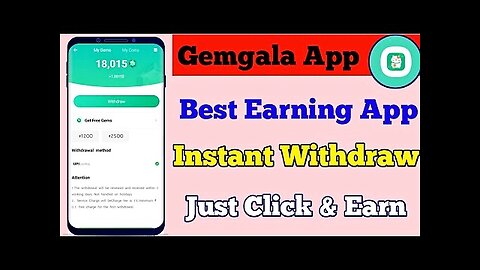 Very easy way to earn money | Play games on gemgala and ern money