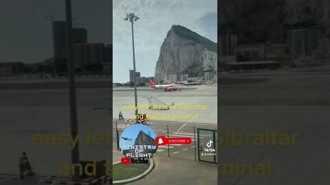 Apparently this is what Gibraltar looks like from the Airport Terminal