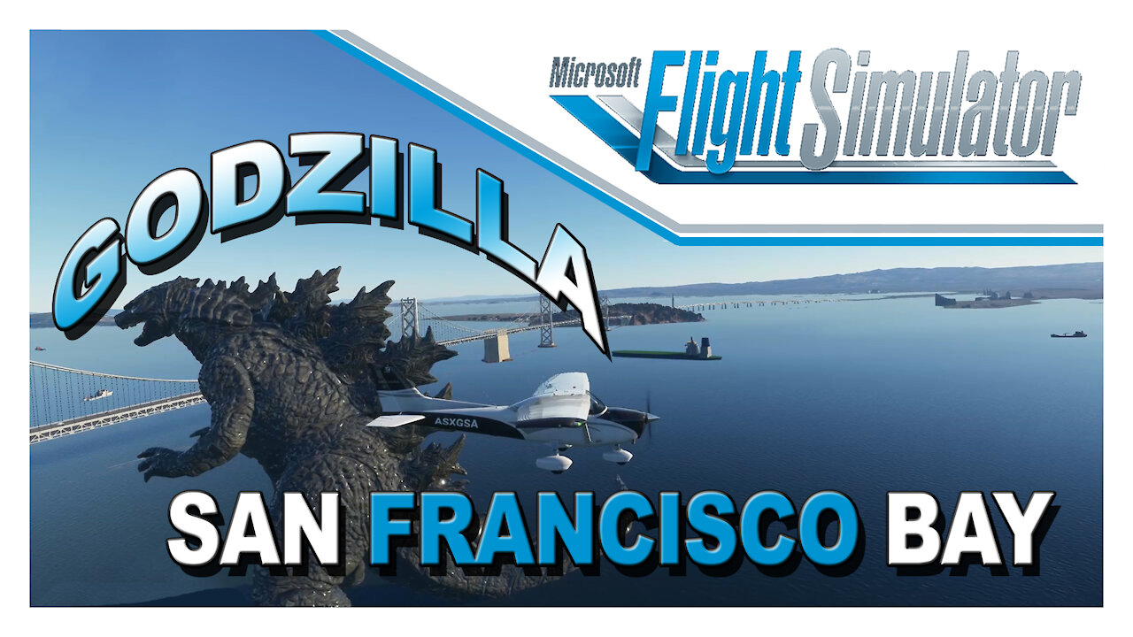 Microsoft Flight Simulator 2020 - I've Found Godzilla in San Francisco ( No Kidding )