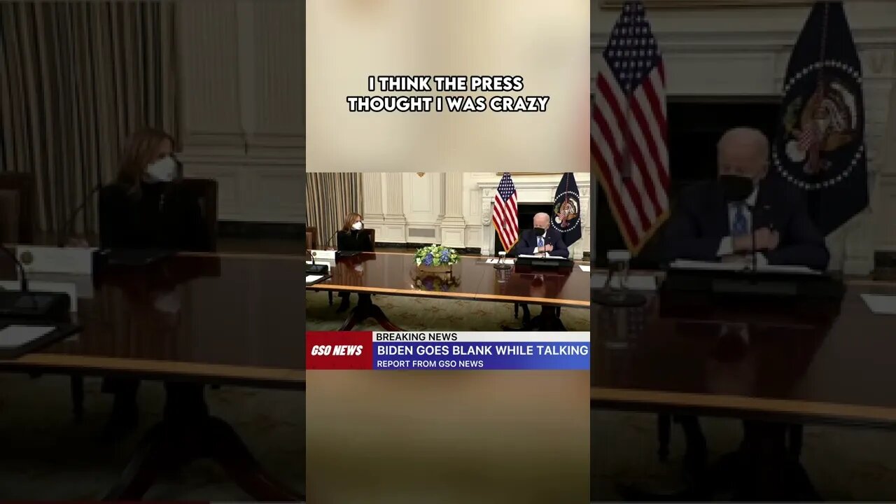 Biden goes completely blank while talking