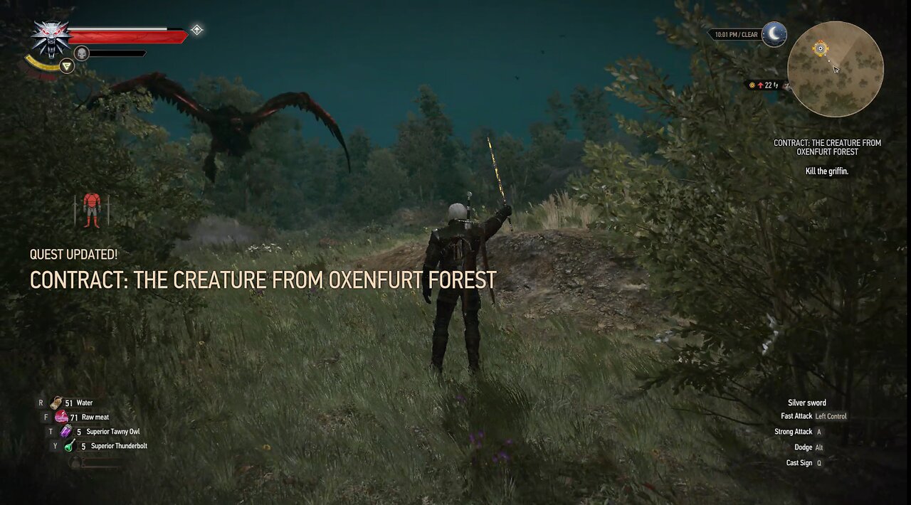 The Witcher 3 contract creature from oxenfurt