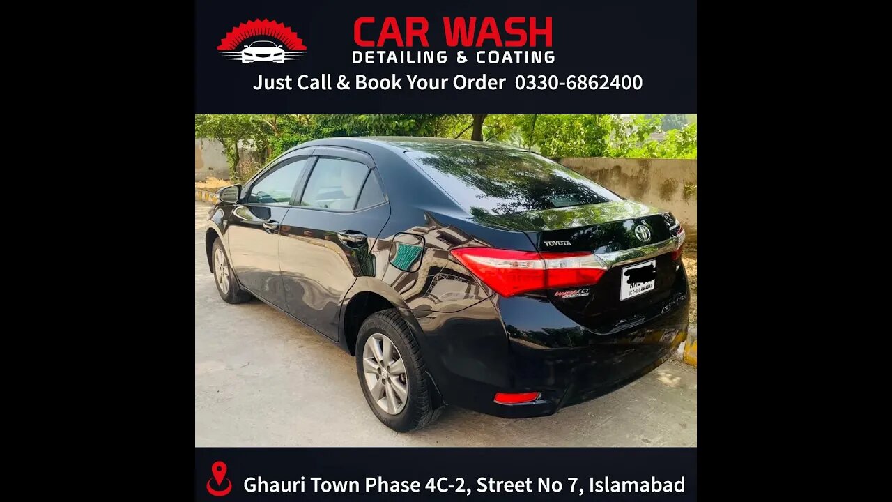 Toyota Corolla After Complete Car Detailing in Islamabad At Home | Call Now +923306862400 #shorts