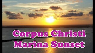 Corpus Christi Sunset Marina | Relaxation Video, DrOne 4k