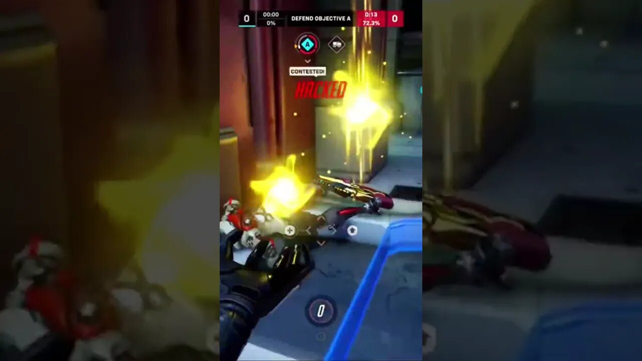 I clutched this round for my team with mercy #overwatch2 #shorts #overwatch