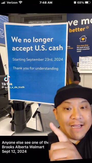 Walmart in Canada no longer excepting American $$$