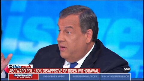 Chris Christie: Biden Was Stubborn And Weak on Afghanistan